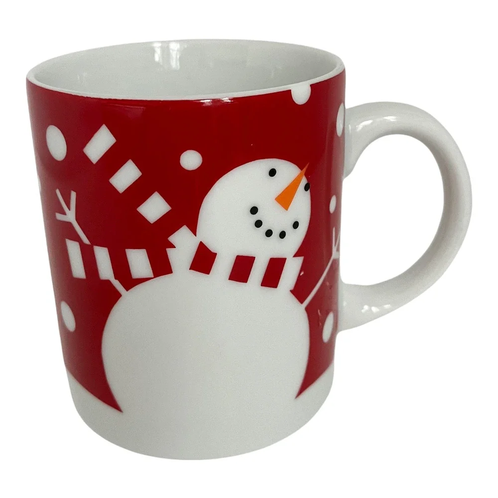 Crate and Barrel Holiday Snowman Tea and Coffee Mug